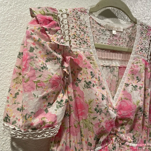 LoveShackFancy Rena Floral Lace Mini Dress - Picture 9 of 12